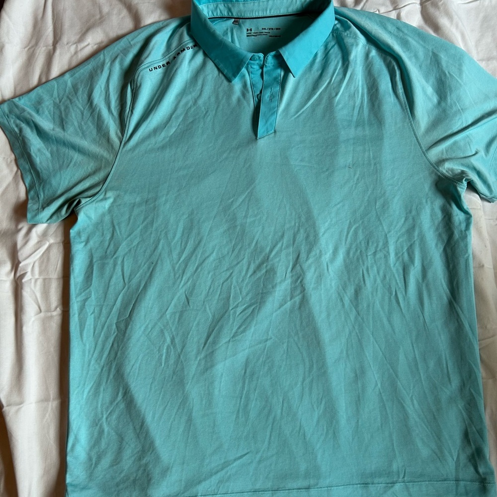 Under Armor Men's Aqua Polo Shirt